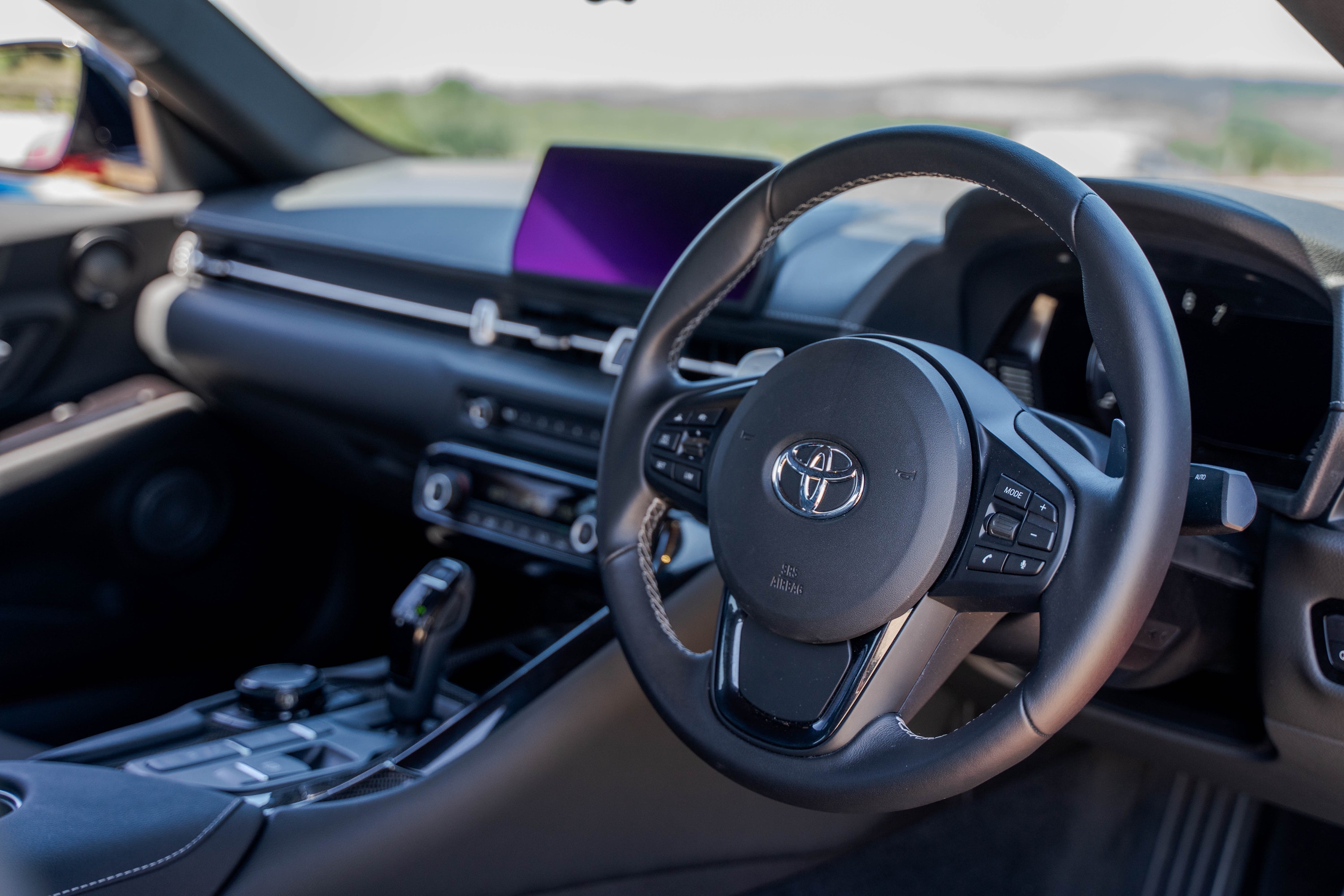 Interior of the Toyota Supra 